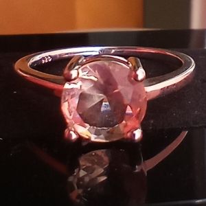 Smokey Quartz/925 silver ring size 10